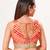 women's silk blend  padded back open sleeveless saree blouse