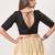 women's tissue padded back open elbow-sleeves saree blouse