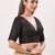 women's tissue padded back open elbow-sleeves saree blouse