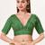 women's tissue padded back open elbow-sleeves saree blouse