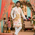 Multicolor carnival special cotton heavy crochet sequins digital printed men's kurta