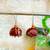 brown fabric traditional jhumka earrings