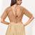 women's tissue padded back open elbow-sleeves saree blouse