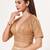 women's tissue padded back open elbow-sleeves saree blouse