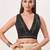 women's tissue padded back open sleeveless saree blouse
