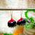 black fabric traditional jhumka earrings