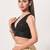 women's tissue padded back open sleeveless saree blouse