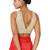 women's tissue padded back open sleeveless saree blouse
