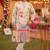 Multicolor carnival special cotton heavy crochet sequins digital printed men's kurta