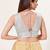 women's tissue padded back open sleeveless saree blouse