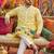 Multicolor men's carnival special cotton digital print crochet sequins kurta with bottom set