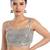 women's georgette padded back open sleeveless saree blouse