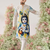 Festive special cotton digital printed heavy crochet sequins men's kurta bottom set
