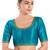 women's mulbury silk blend  padded front open elbow-sleeves saree blouse