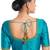 women's mulbury silk blend  padded front open elbow-sleeves saree blouse
