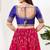 women's mulbury silk blend  padded back open elbow-sleeves saree blouse