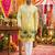 Multicolor carnival special cotton heavy crochet sequins digital printed men's kurta