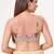women's brocade padded back-open sleeveless saree blouse