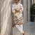 Multicolor carnival special cotton heavy crochet sequins digital printed men's kurta