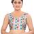 women's mulbury silk blend  padded back open sleeveless saree blouse