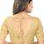 women's silk blend  padded back open elbow-sleeves saree blouse