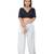 women's silk blend  padded back open elbow-sleeves saree blouse