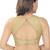 women's brocade padded back open sleeveless saree blouse