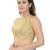 women's brocade padded back open sleeveless saree blouse