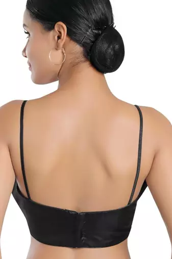 women's tissue padded back open sleeveless saree blouse