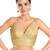 women's tissue padded back open sleeveless saree blouse