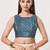 women's bandhani padded back-open sleeveless saree blouse