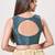 women's bandhani padded back-open sleeveless saree blouse