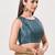 women's bandhani padded back-open sleeveless saree blouse