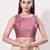 women's bandhani padded back-open sleeveless saree blouse