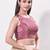 women's bandhani padded back-open sleeveless saree blouse