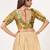 women's brocade padded back open elbow-sleeves saree blouse