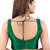 women's mulbury silk blend  padded back open sleeveless saree blouse