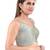 women's mulbury silk blend  padded back open sleeveless saree blouse