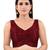 women's mulbury silk blend  padded back open sleeveless saree blouse