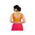 women's mulbury silk blend  padded back open sleeveless saree blouse