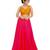 women's mulbury silk blend  padded back open sleeveless saree blouse