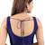 women's mulbury silk blend  padded back open sleeveless saree blouse