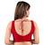 women's mulbury silk blend  padded back open sleeveless saree blouse