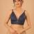 women's satin crush padded back open sleeveless saree blouse