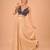 women's satin crush padded back open sleeveless saree blouse