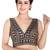 women's art silk blend  padded back open sleeveless saree blouse