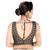 women's art silk blend  padded back open sleeveless saree blouse