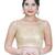 women's net padded back open sleeveless saree blouse