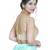 women's net padded back open sleeveless saree blouse