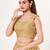 women's silk blend  padded back open sleeveless saree blouse